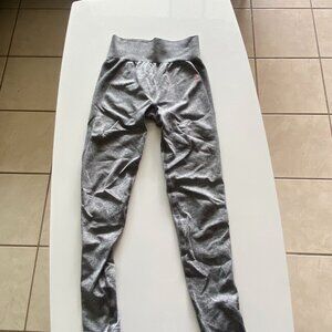 Gymshark Flex High Waisted Leggings Charcoal Marl/Pink